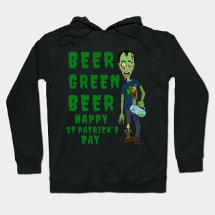 Happy St Patrick's Day Zombie Hoodie